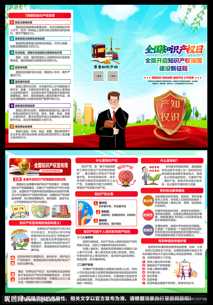 全国知识产权宣传周折页