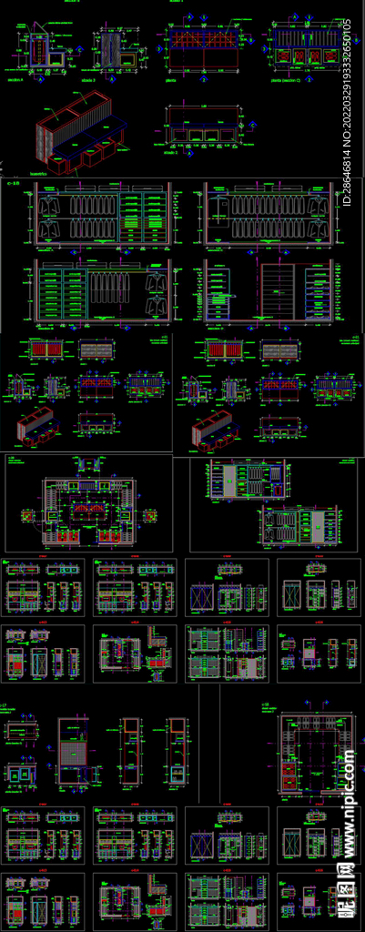 全屋定制柜体CAD图纸