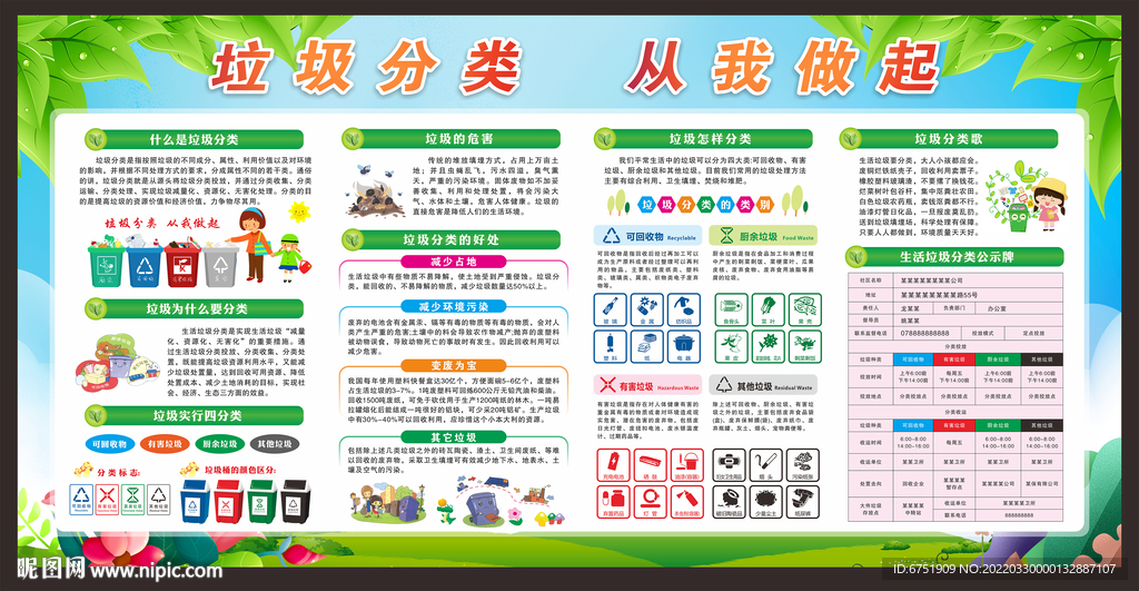 垃圾分类从我做起