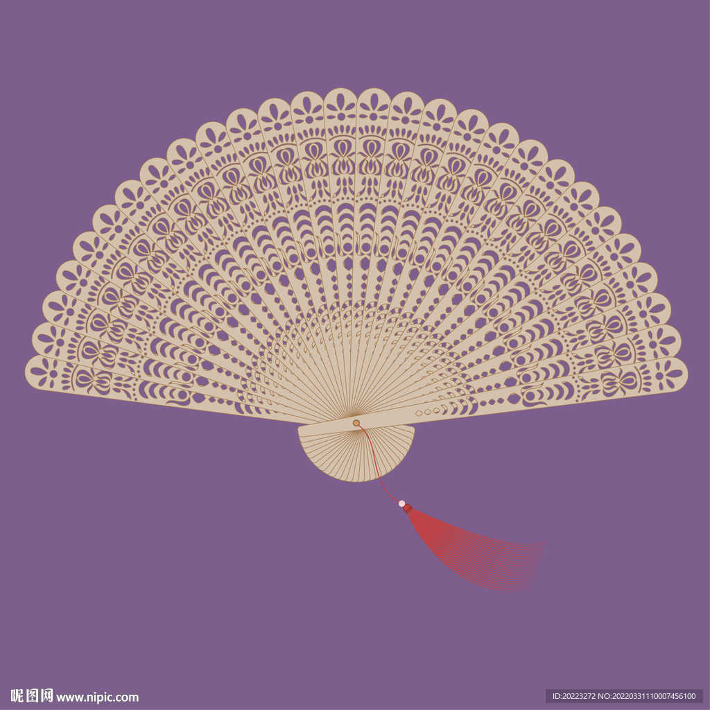 木折扇扇子矢量