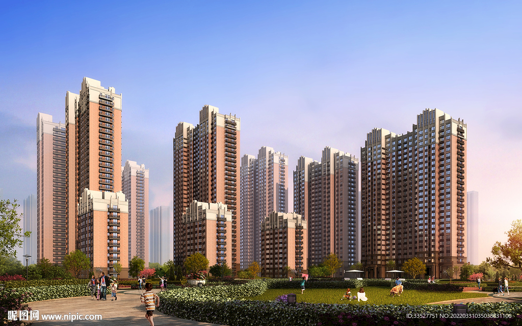 住宅群体效果图