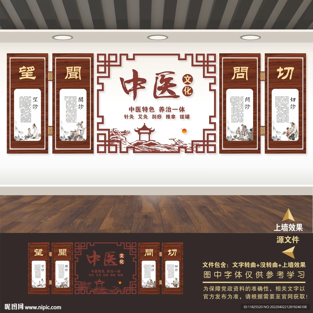 中医文化展板养生海报标语