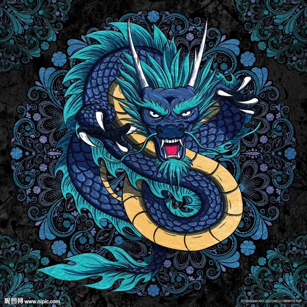 中国龙国潮风装饰画