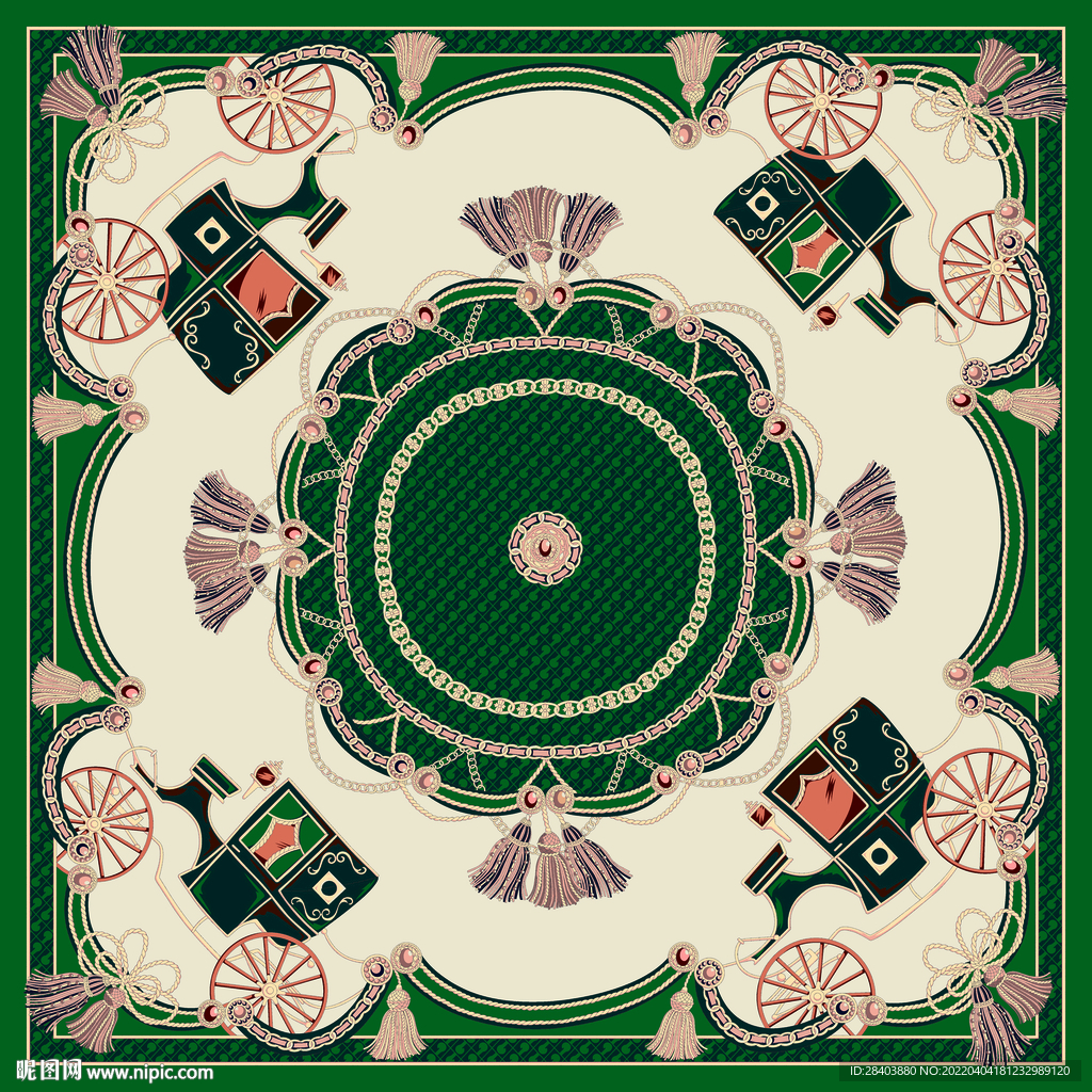 大牌 方巾  数码印花