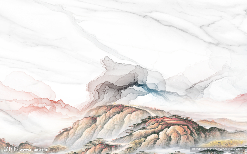 别墅电视高清山水 TIF分层