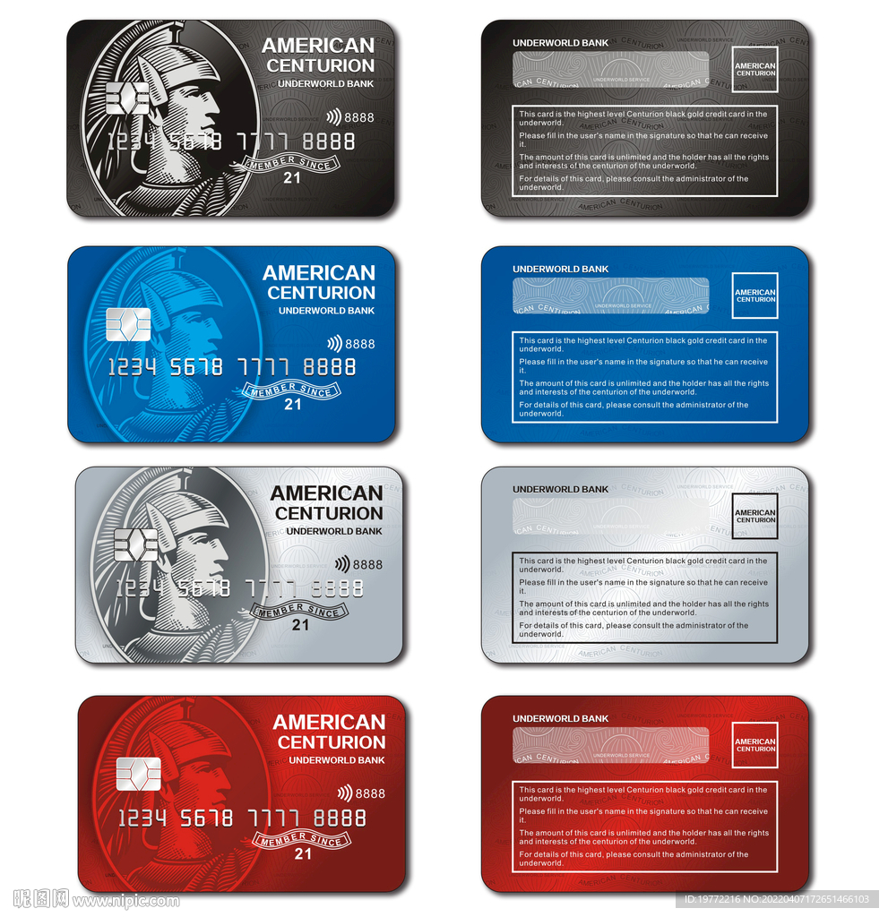 美国百夫长矢量黑卡VIP贵宾卡