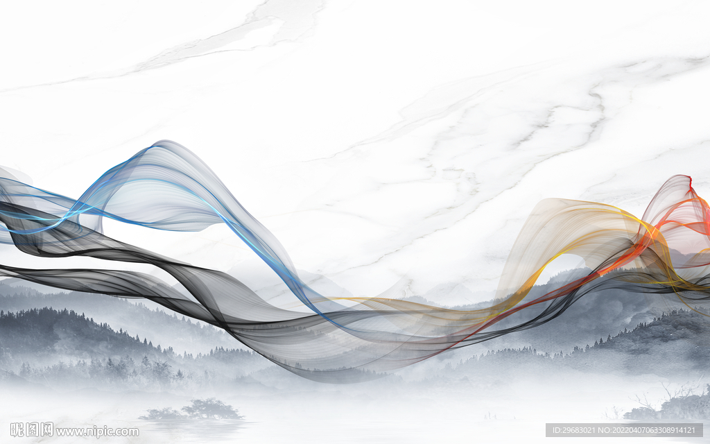 线条背景爵士白TIF分层