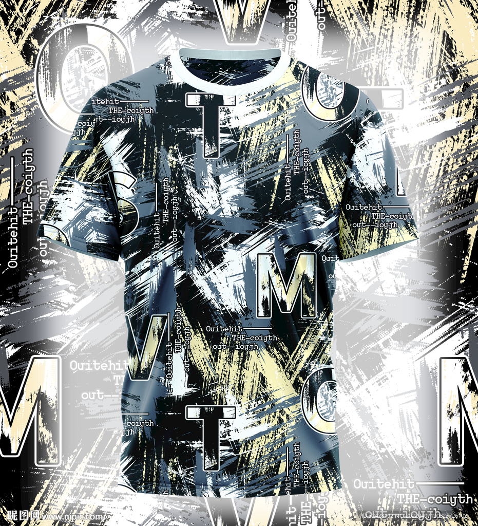 大牌扎染数码印花