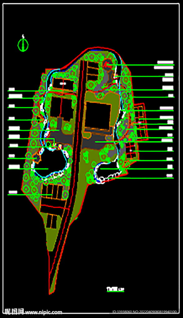 别墅景观平面图