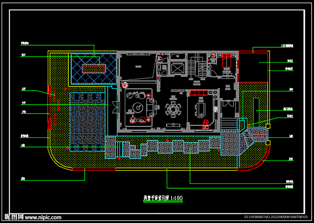别墅景观平面图