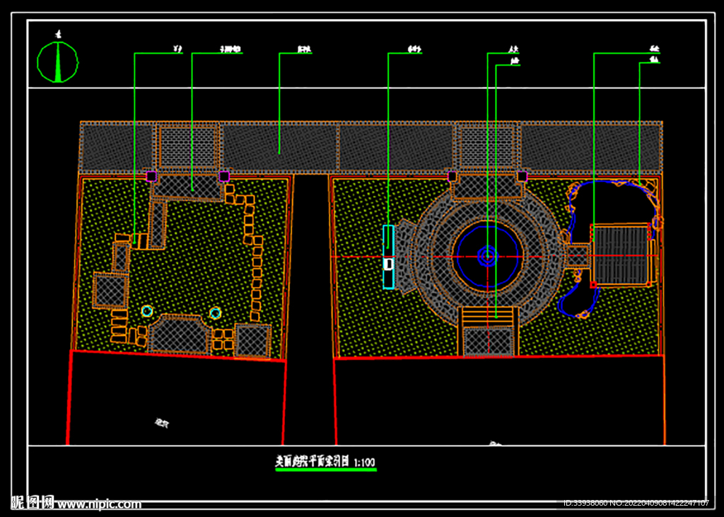 别墅景观平面图