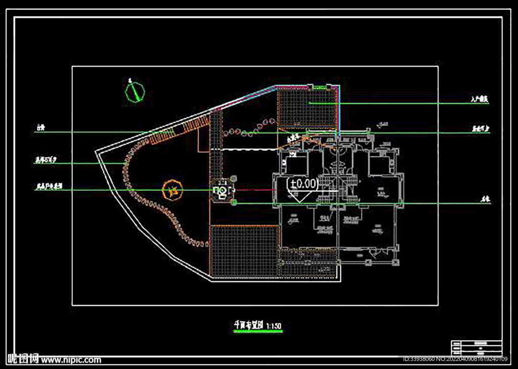 别墅平面效果图