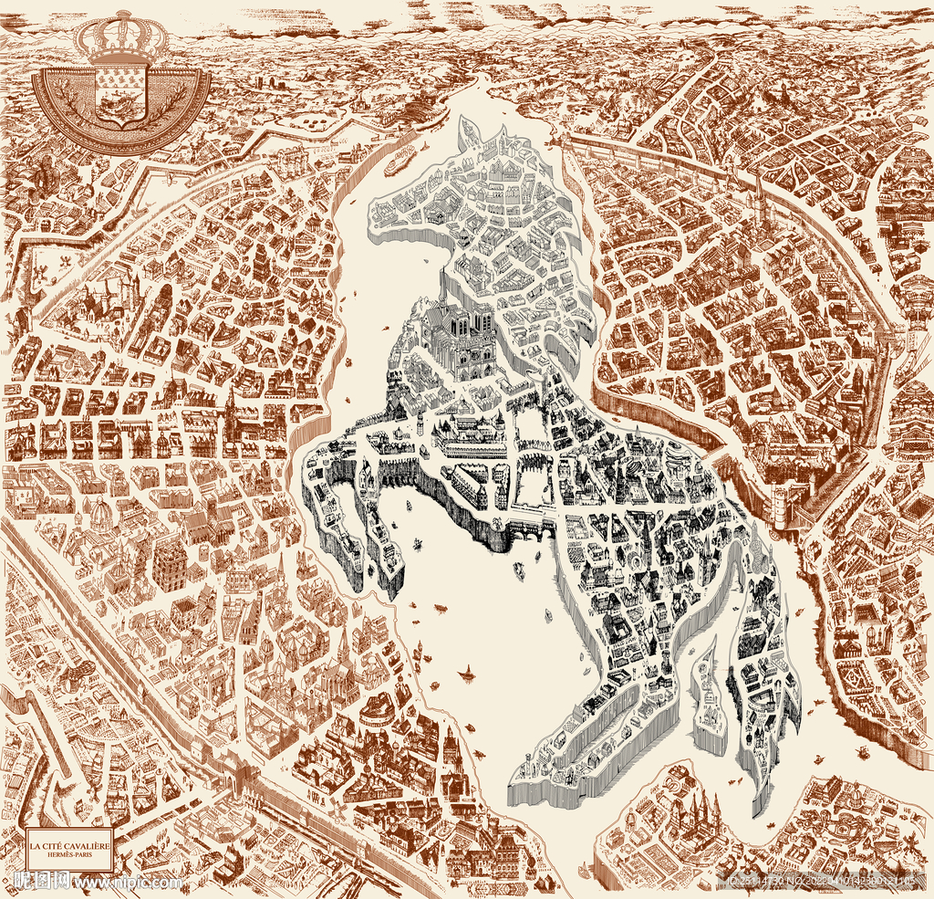 马房子城市印花