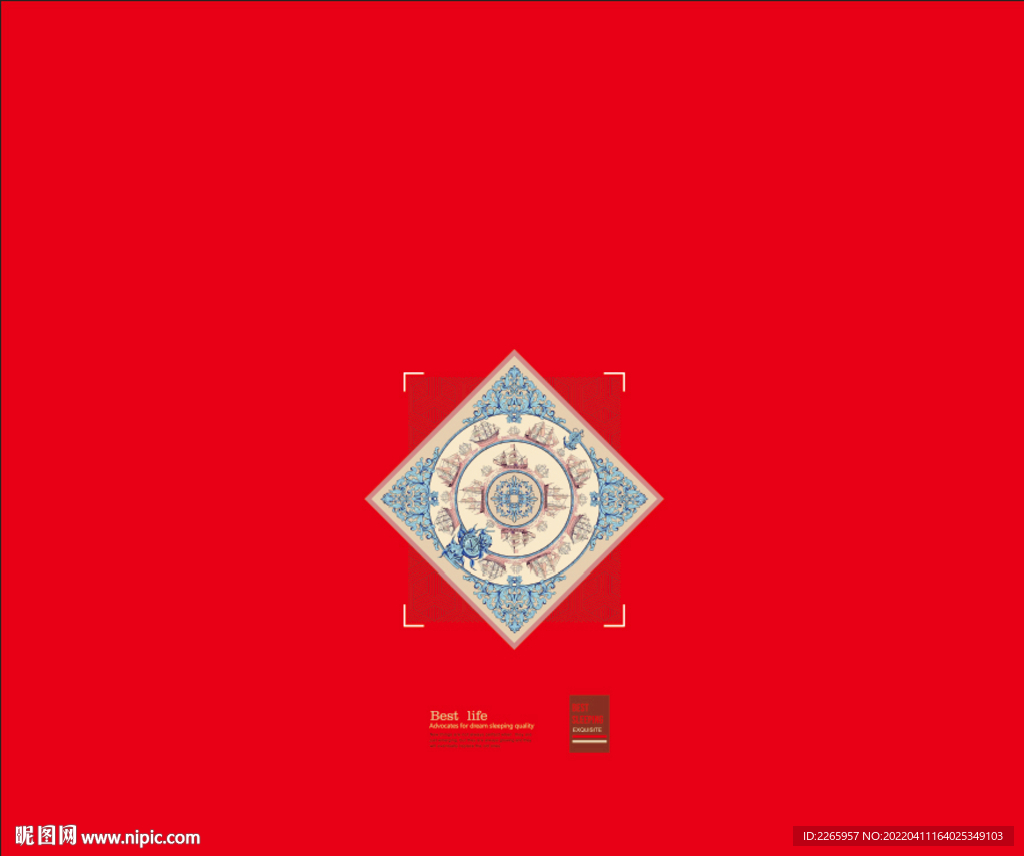 家纺被子包装（展开平面图）