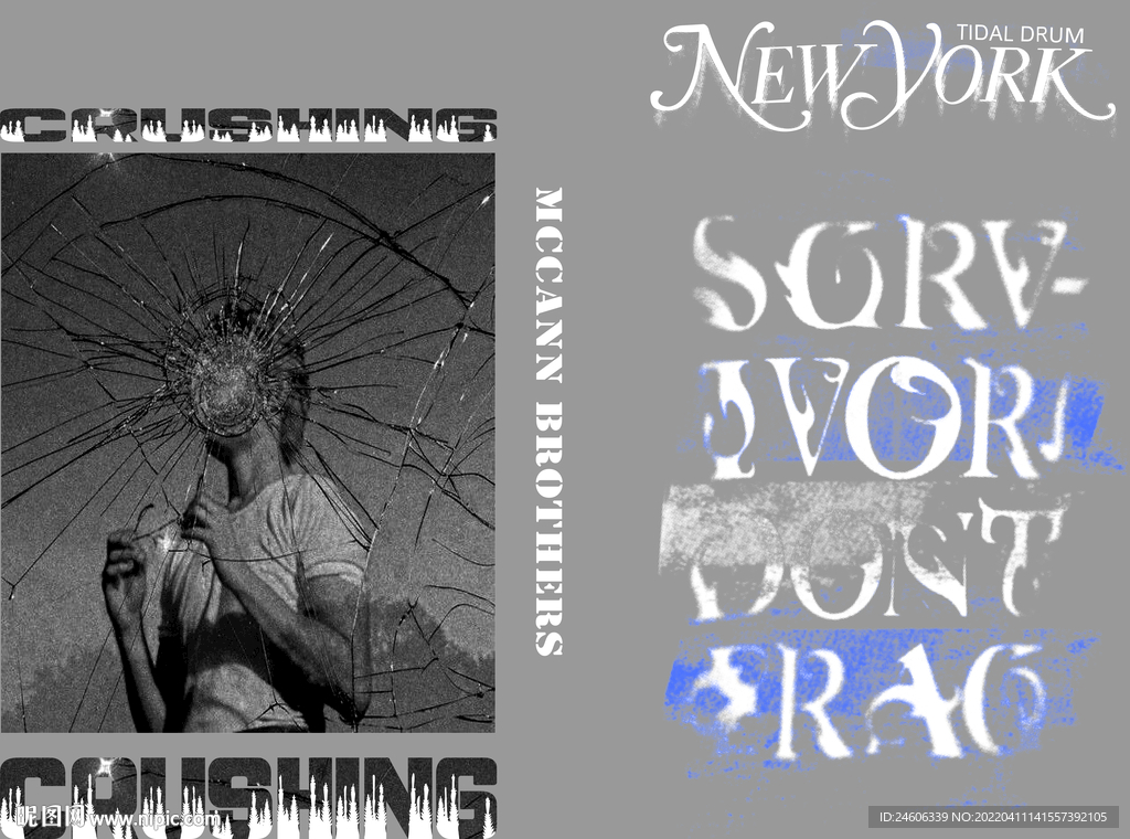 T恤男装潮流图案烫画印花