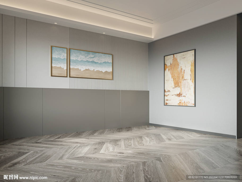 现代卧室场景 家具场景