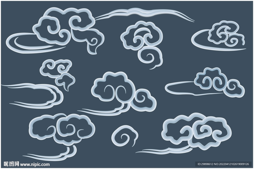 中国风古典云纹云朵