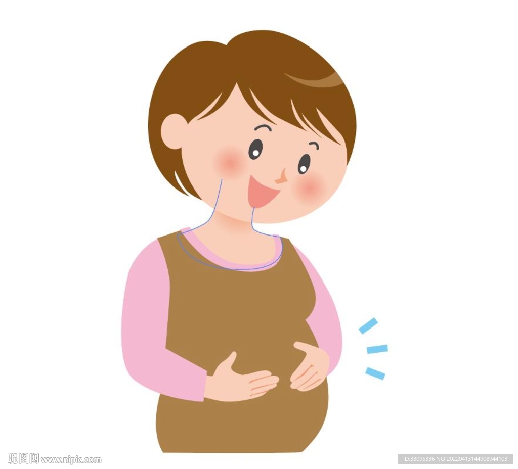 矢量孕妇图案