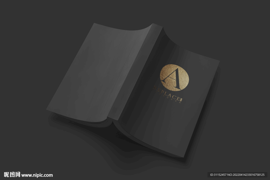 黑色画册样机