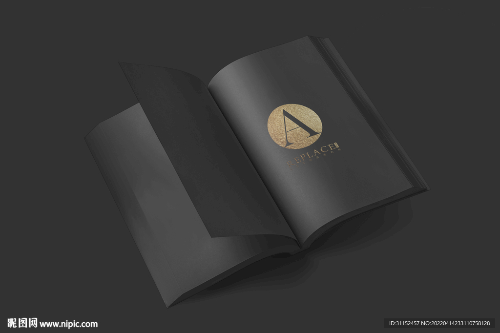 黑色画册样机