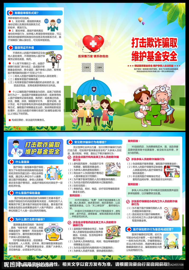 2022年全国医保基金三折页