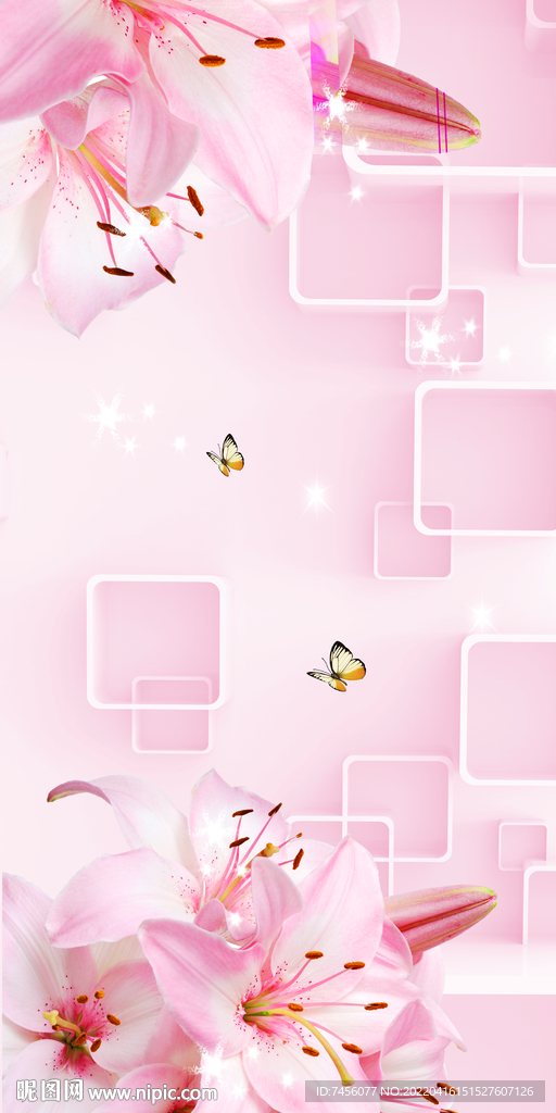 蝶恋花立体玄关过道