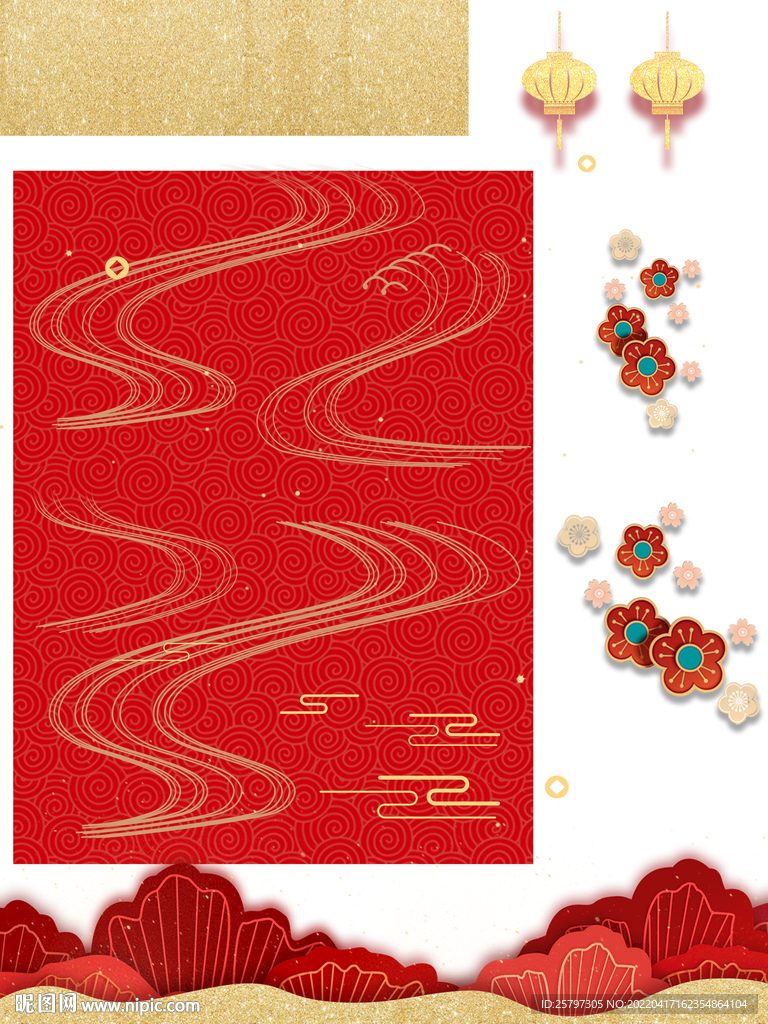 国风复古背景素材