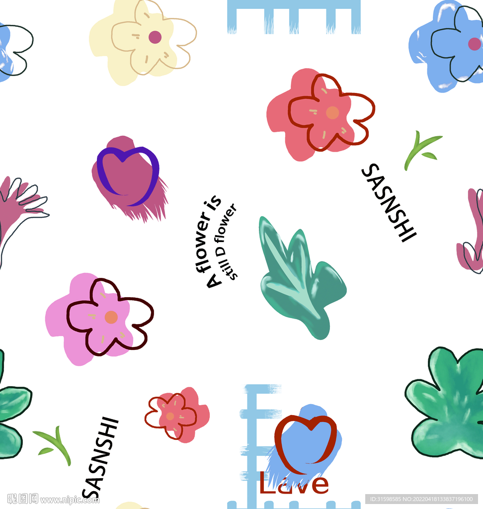 大牌数码印花 爱心