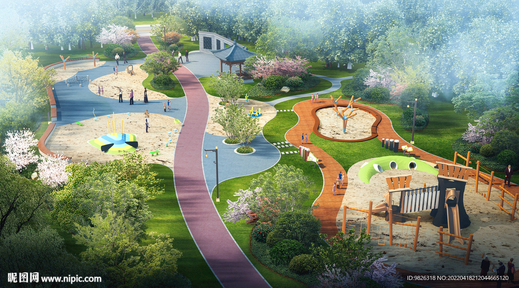 公园儿童娱乐节点