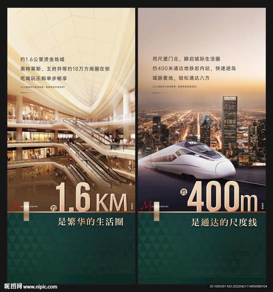 房地产配套距离繁华商场地铁