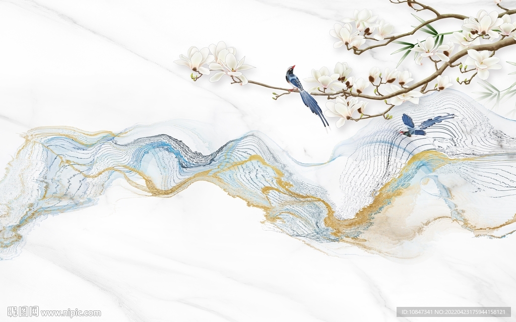 最新高清画山水 TIF分层图