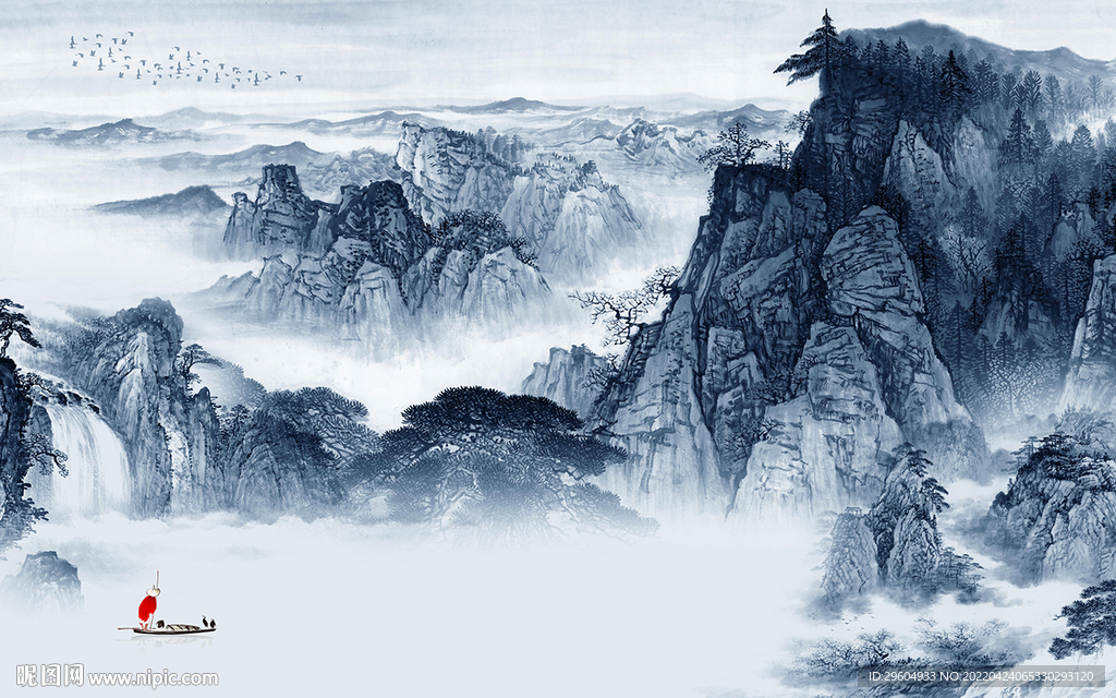 新款 客厅最新山水 TIF分层