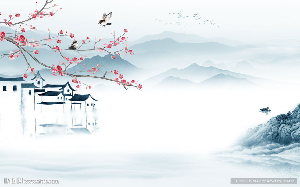 江南 高清风景山水 TIF分层