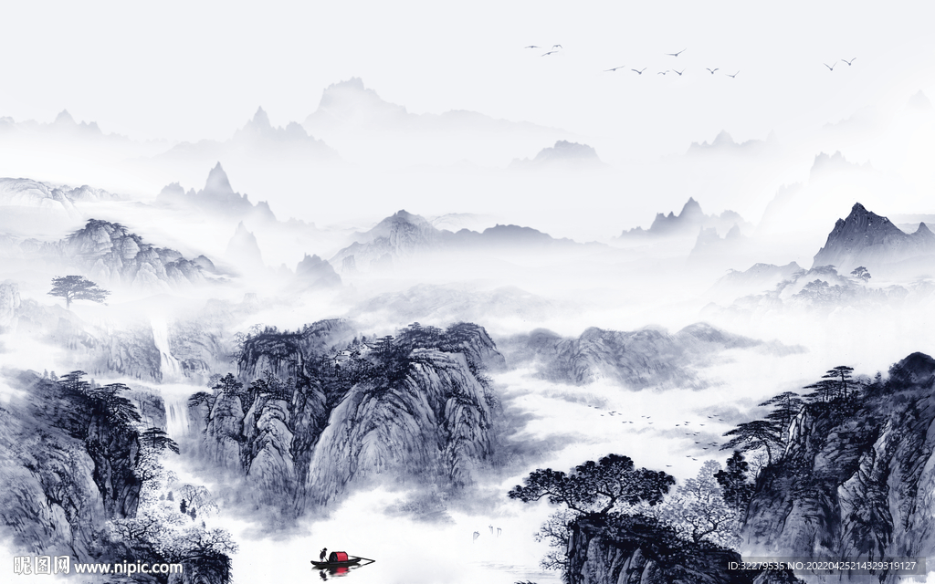 大气 高清风景山水 TIF分层