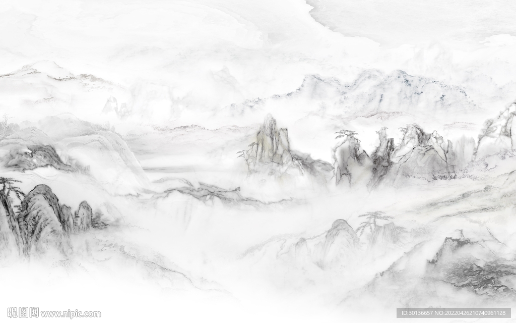 石纹 新款山水背景 tif分层