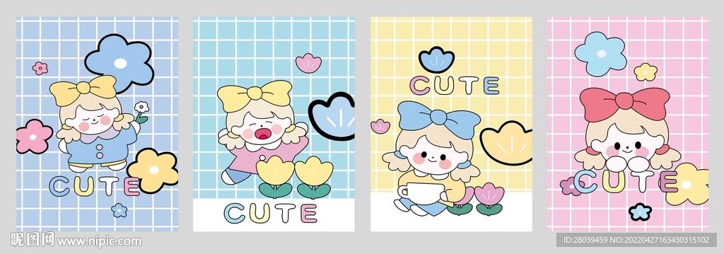 卡套 本子封面 镜子图案