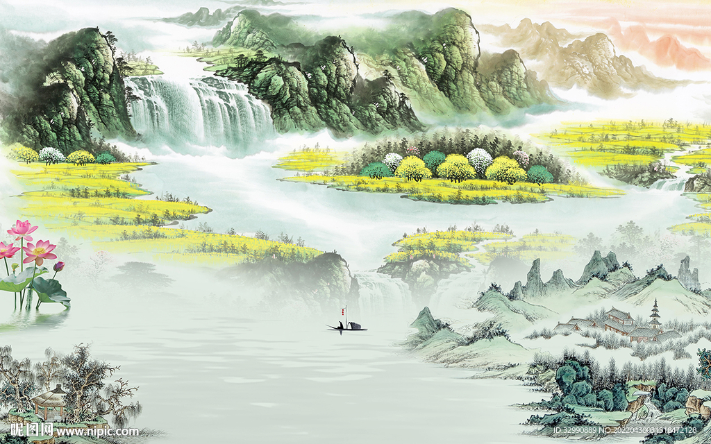 大气 高清山水新画 TIF分层