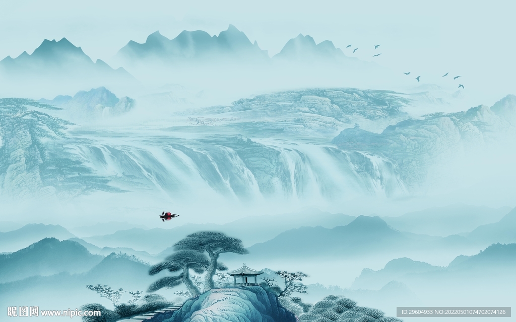 高清 高端意境山水 TIF分层