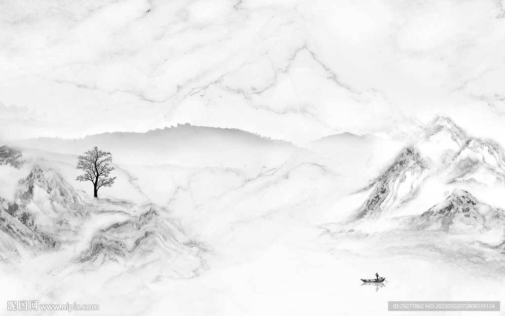 石纹高档客厅山水 tif分层