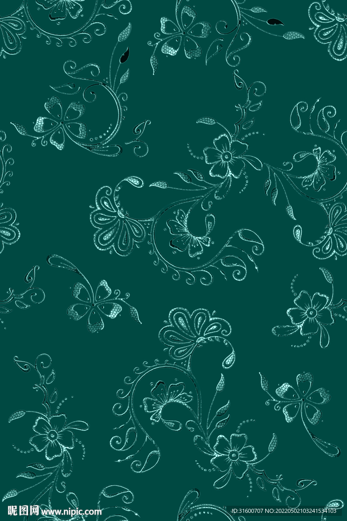 同色系刺绣花纹