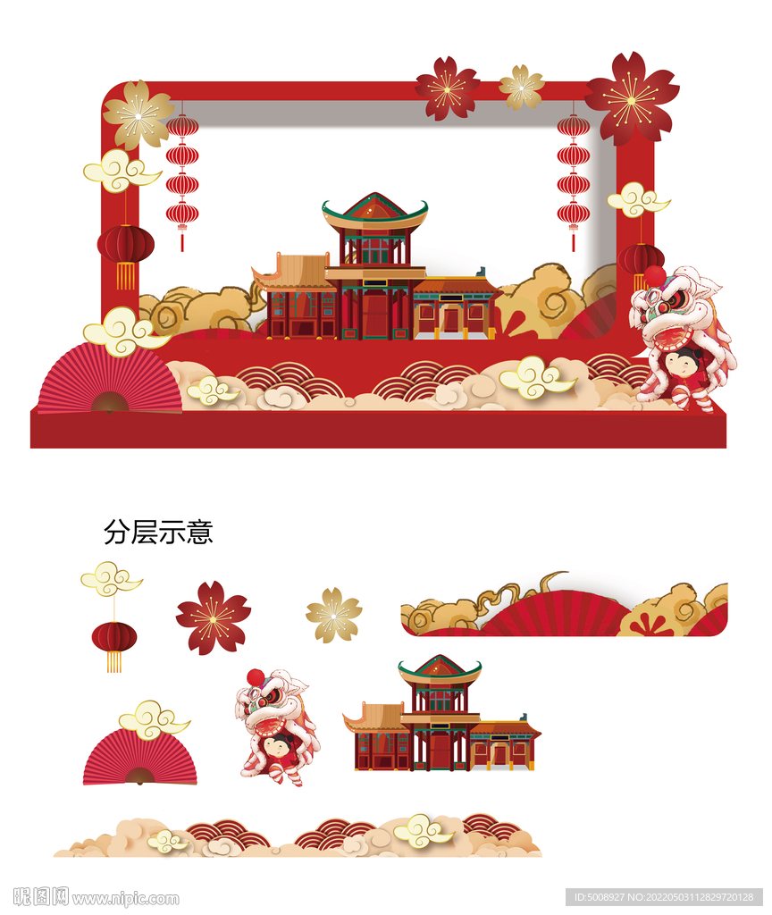 春节包装 DP美陈