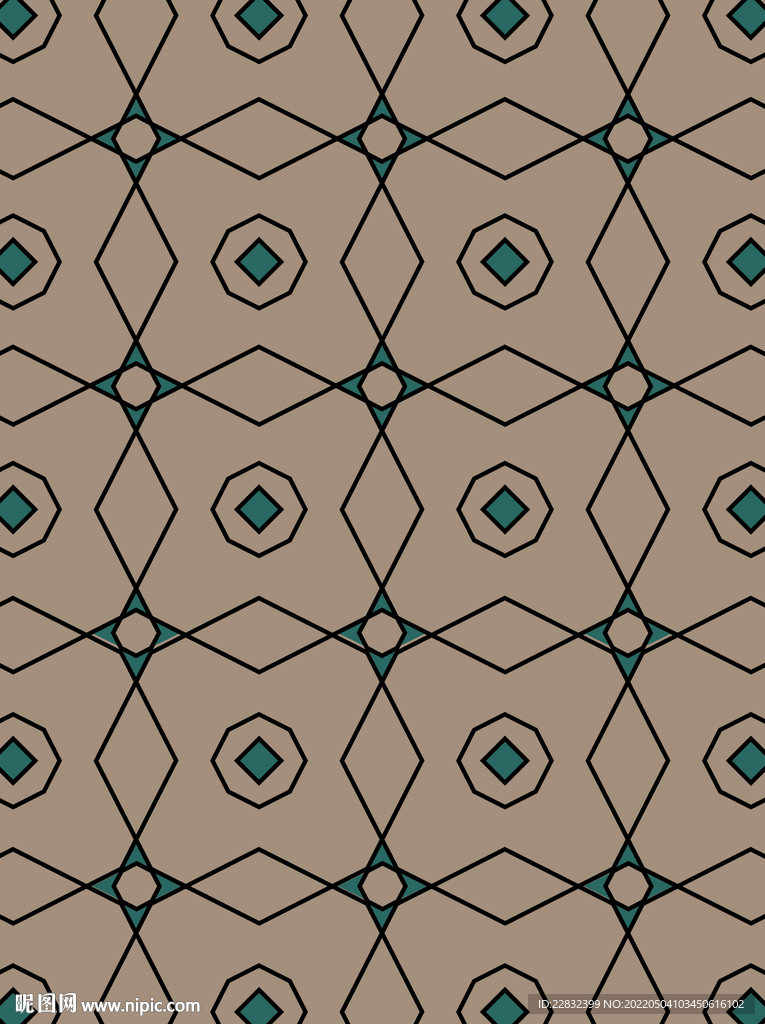 欧式简约几何图案