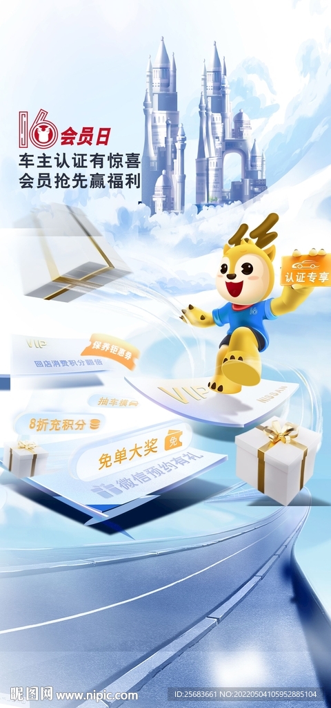 车主认证汽车宣传海报