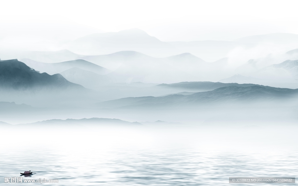 高清 最新款山水画 tif分层