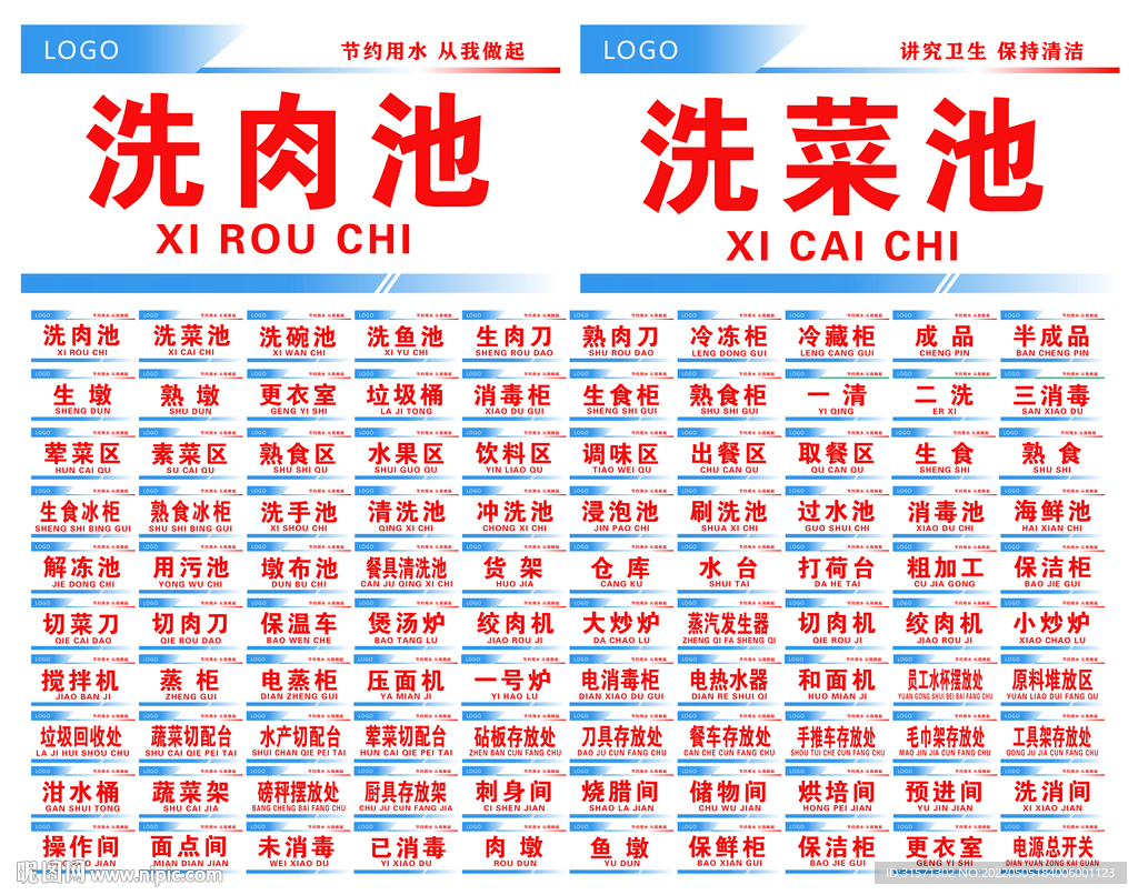 高档厨房标识牌