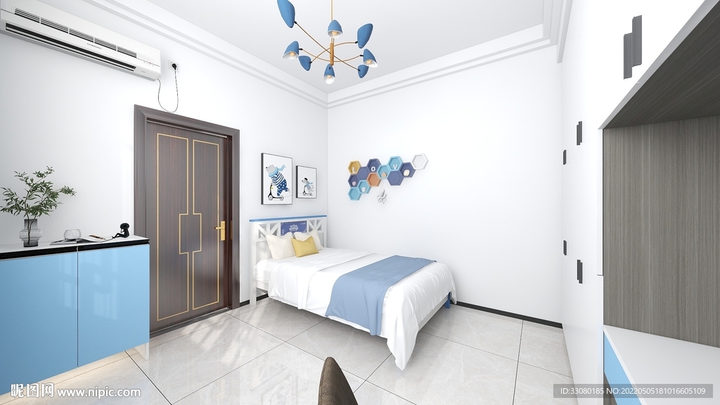 简约儿童房装修效果