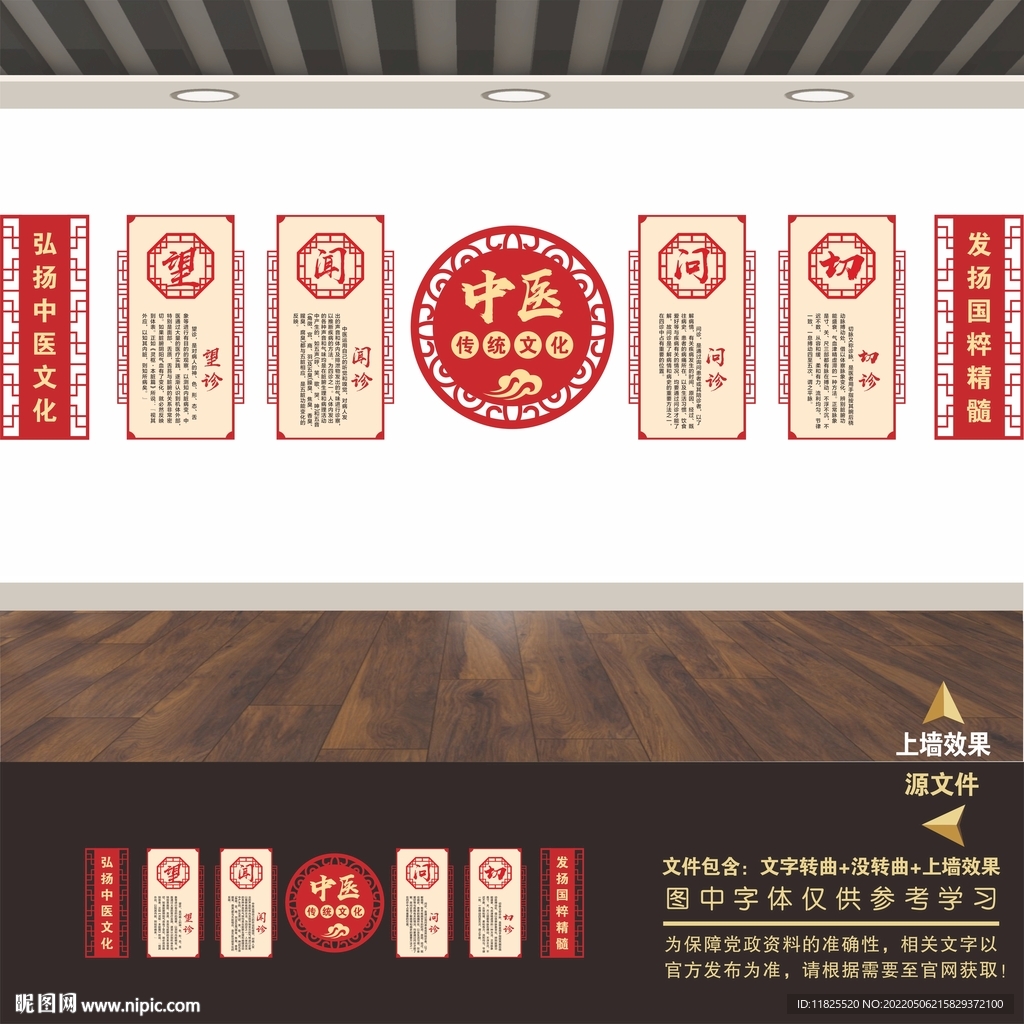 中医文化展板海报标语养生名人