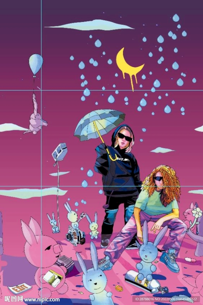 大牌定位花 兔子 漫画 