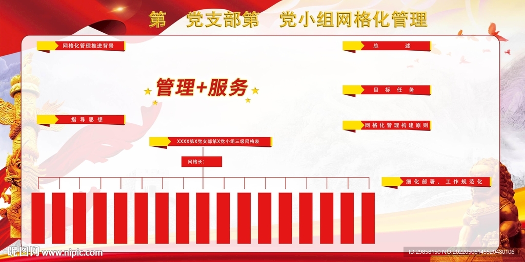 党建党支部党小组网格化文化宣传