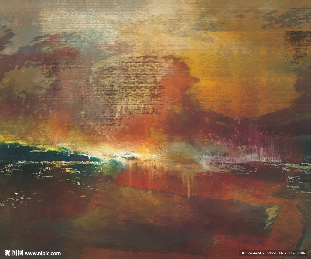 抽象北欧油画玄关